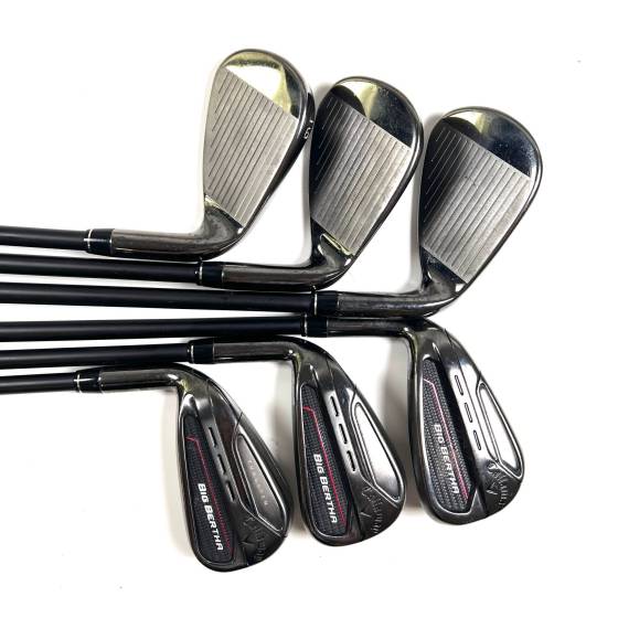 Left Handed Callaway Big Bertha 2023 Irons / 6-PW+AW / Cypher 50 Senior Flex