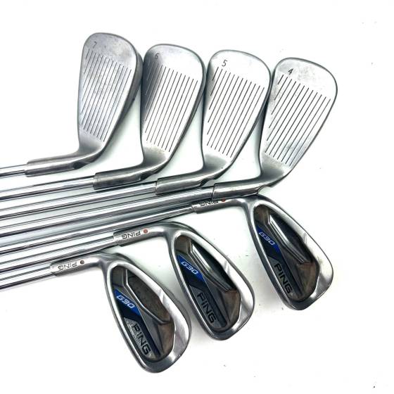 Left Handed Ping G30 Irons / 4-PW / CFS Distance Senior Flex