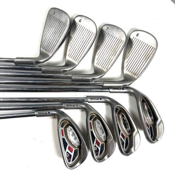 Left Handed Ping G15 Iron Set / 5-SW / Ping AWT Regular Flex