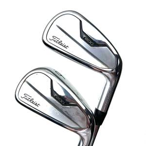 Titleist T200 2021 Irons / 5-PW+48 / AMT Tour White S300 Stiff Flex