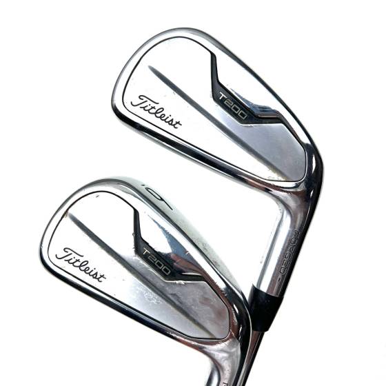 Titleist T200 2021 Irons / 5-PW+48 / AMT Tour White S300 Stiff Flex