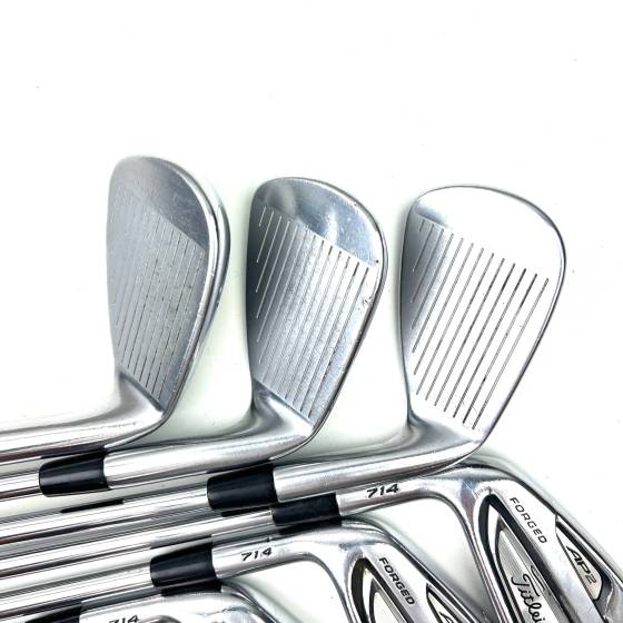 Left Handed Titleist 714 AP2 Irons / 4-PW / Dynamic Gold R300 Regular Flex