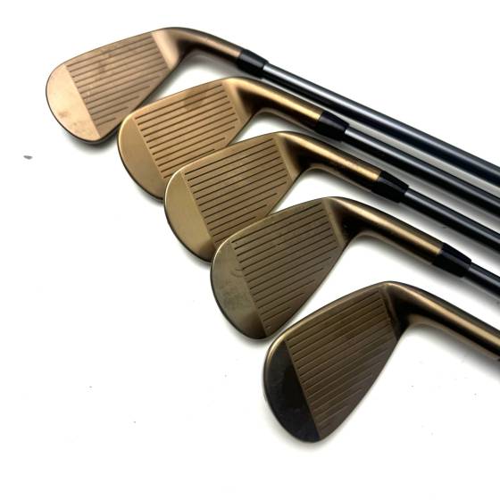 Left Handed Titleist T250/T350 Oil Can Irons / 5-9 / MMT 65 Regular Flex