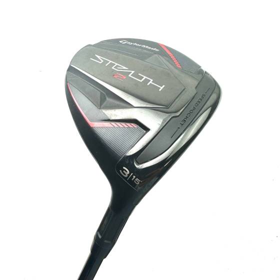 Taylormade Stealth 2 3 Wood / 15 Degree / HZRDUS Smoke RDX X-Stiff Flex