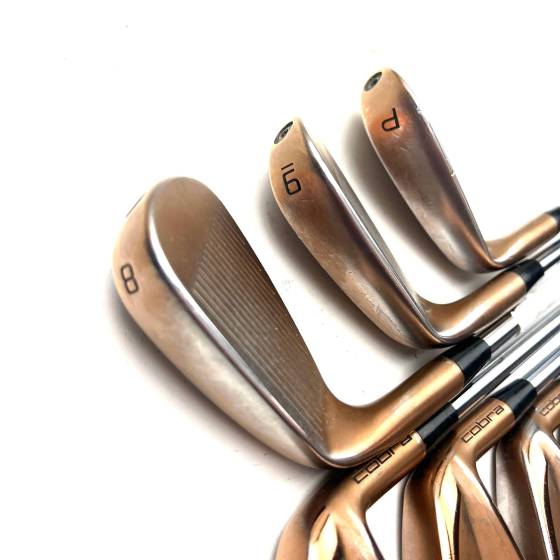Cobra King Forged Tec Copper Irons / 4-PW / KBS $-Taper Lite Stiff Flex