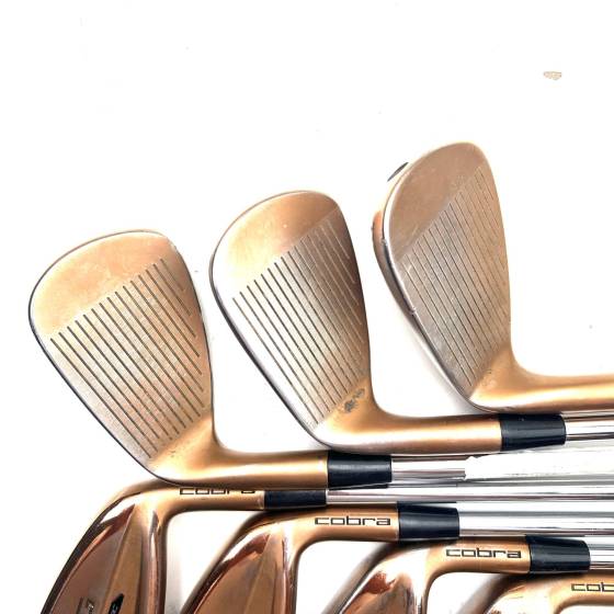 Cobra King Forged Tec Copper Irons / 4-PW / KBS $-Taper Lite Stiff Flex