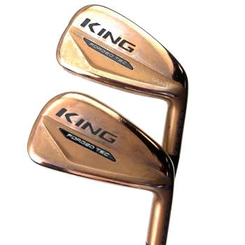 Cobra King Forged Tec Copper Irons / 4-PW / KBS $-Taper Lite Stiff Flex