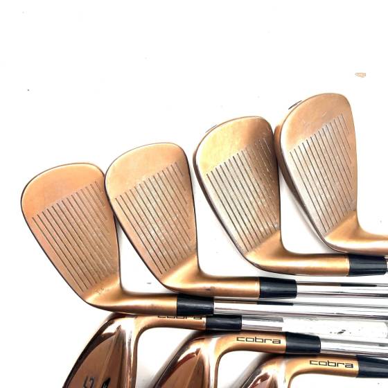Cobra King Forged Tec Copper Irons / 4-PW / KBS $-Taper Lite Stiff Flex