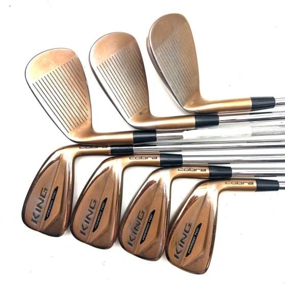 Cobra King Forged Tec Copper Irons / 4-PW / KBS $-Taper Lite Stiff Flex