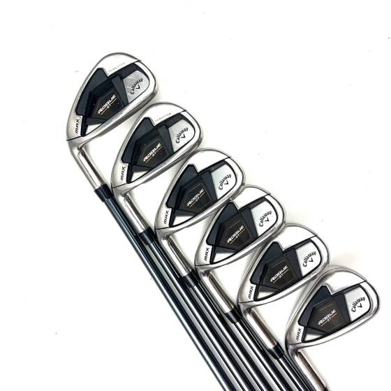 Left Handed Callaway Rogue ST Max Irons / 6-AW / Recoil Dart 65 Regular Flex