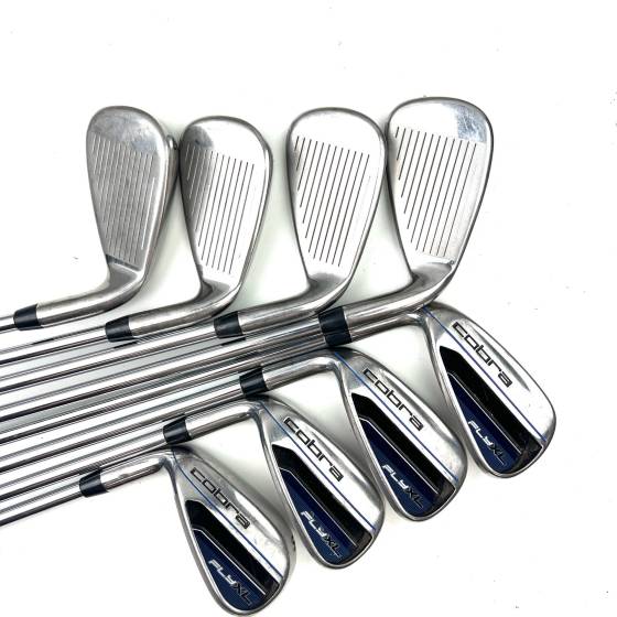 Left Handed Cobra Fly XL Irons / 4-SW / Cobra XL Regular Flex
