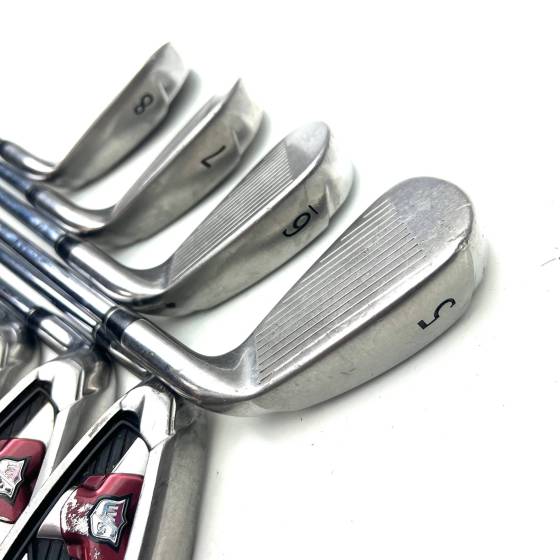 Left Handed Wilson Staff D100 Irons / 5-SW / Uniflex