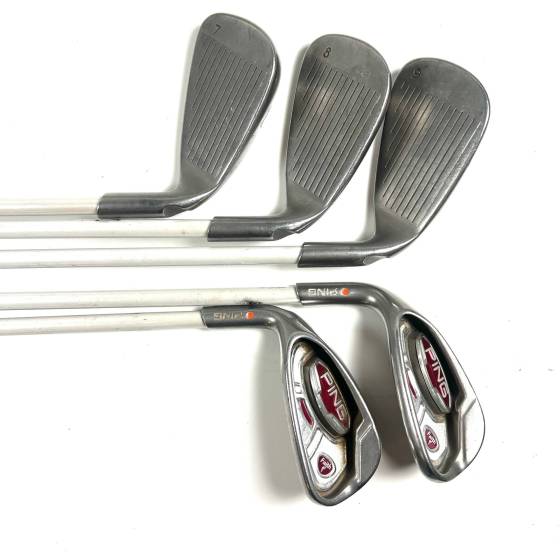 Left Handed Ping Faith Irons / 7-SW / ULT 200 Ladies Flex