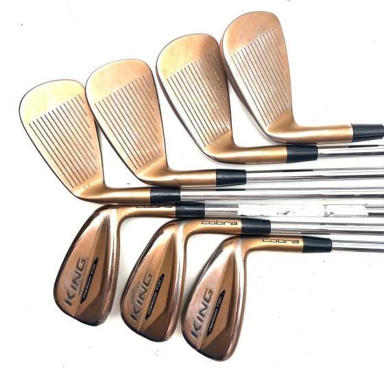 Cobra King Forged Tec Copper Irons / 4-PW / KBS $-Taper Lite Stiff Flex