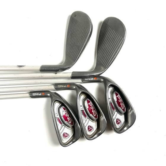 Left Handed Ping Faith Irons / 7-SW / ULT 200 Ladies Flex