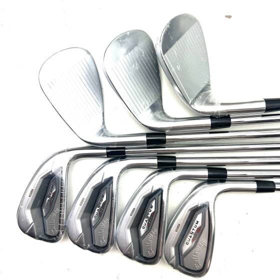 New Callaway Quantum Max Irons / 5-PW+AW / KBS Max 90 Stiff Flex