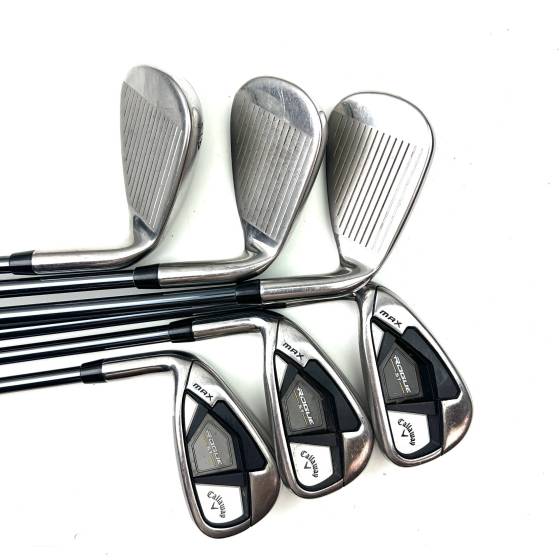 Left Handed Callaway Rogue ST Max Irons / 6-AW / Recoil Dart 65 Regular Flex
