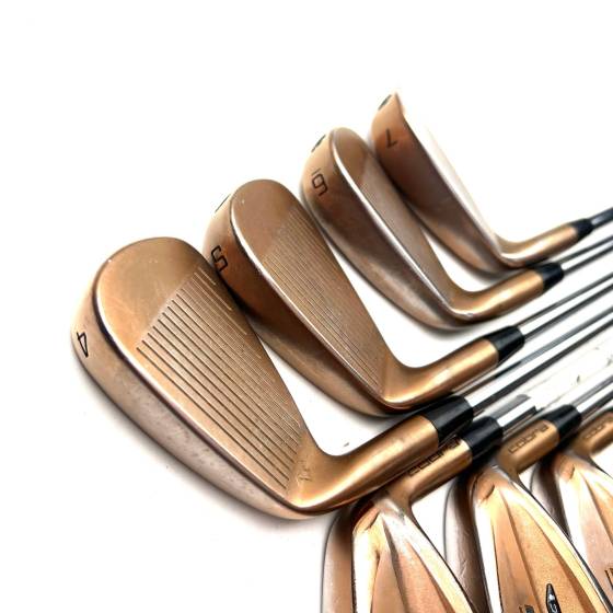 Cobra King Forged Tec Copper Irons / 4-PW / KBS $-Taper Lite Stiff Flex