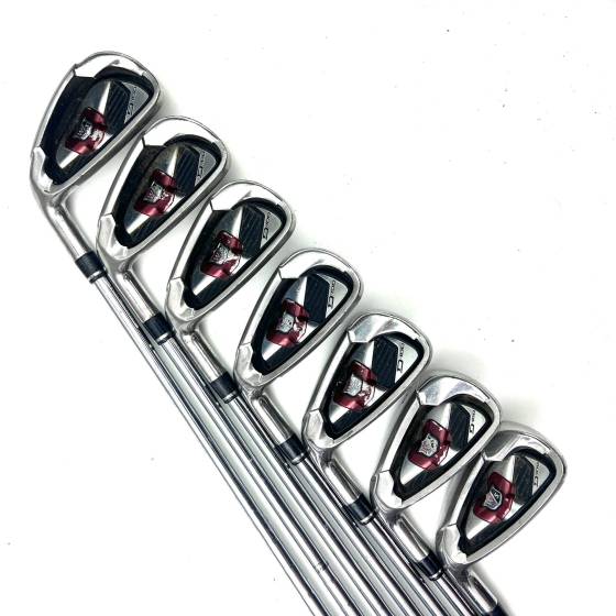 Left Handed Wilson Staff D100 Irons / 5-SW / Uniflex