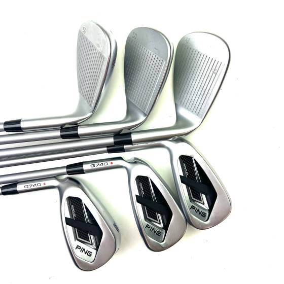 Left Handed Ping G740 Irons / 8-UW + 50 + 56 / Alta Quick 45 Senior Flex