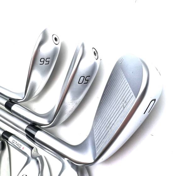 Left Handed Ping G740 Irons / 8-UW + 50 + 56 / Alta Quick 45 Senior Flex