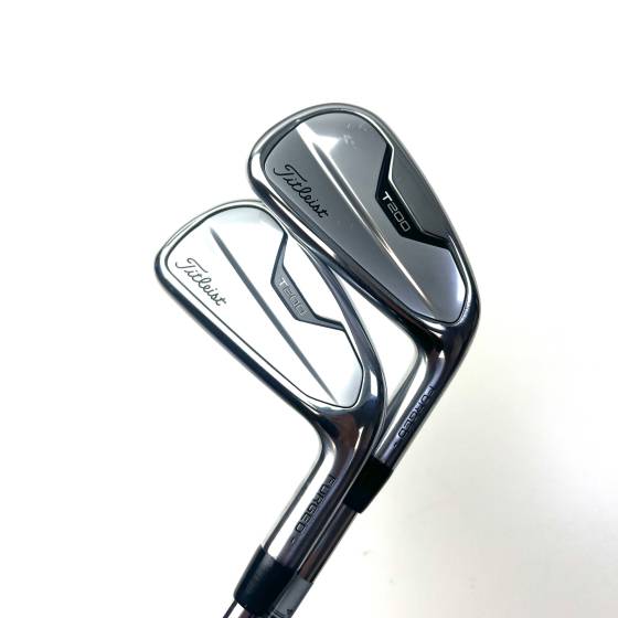 Titleist T200 2021 Irons / 5-PW + 48 Degree / AMT Black S300 Stiff Flex