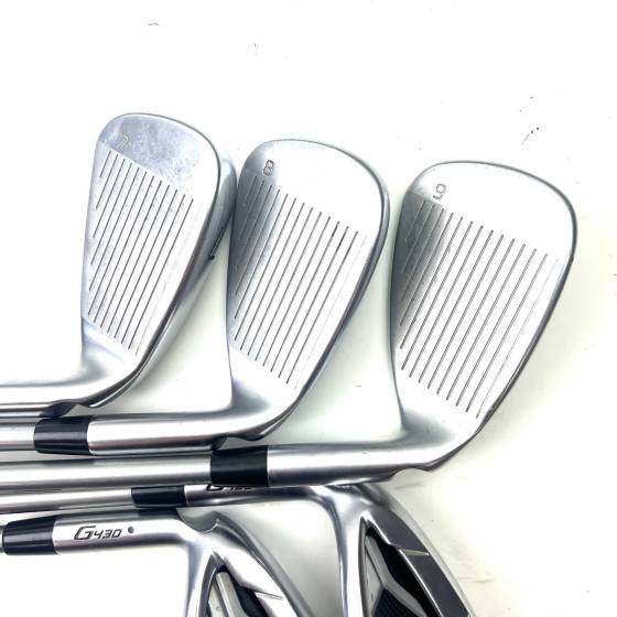 Left Handed Ping G430 Irons / 7-SW / Fujikura Alta Quick 45 Regular Flex