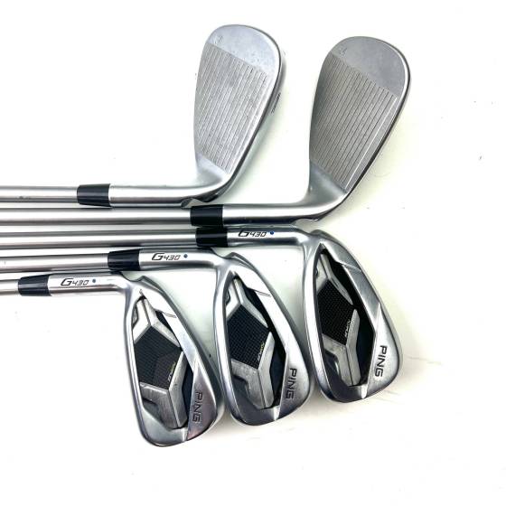 Left Handed Ping G430 Irons / 7-SW / Fujikura Alta Quick 45 Regular Flex