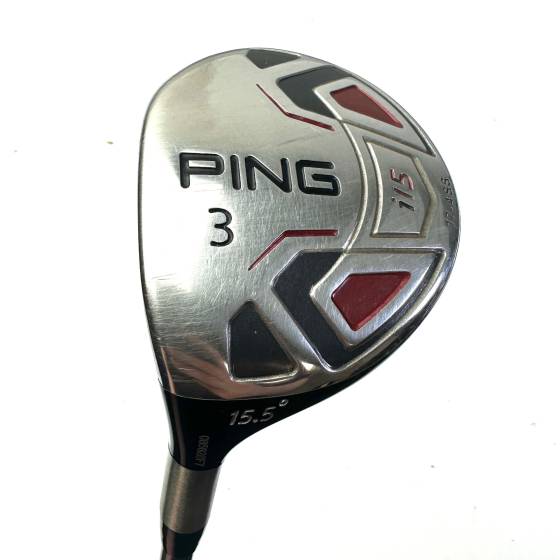 Left Handed Ping i15 3 Wood / 15.5 Degree / TFC 700 Stiff Flex