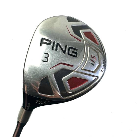 Left Handed Ping i15 3 Wood / 15.5 Degree / TFC 700 Stiff Flex