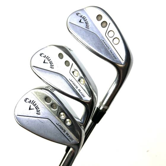 Callaway Jaws Raw Wedge Set / 50, 54, 58 Degree / True Temper Dynamic Gold Spinner 115 Stiff
