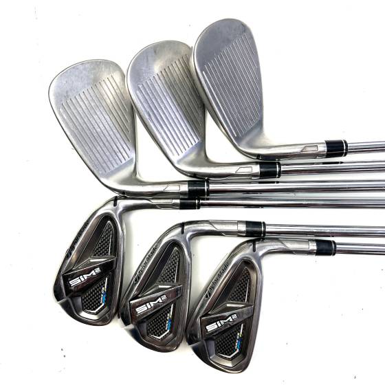 Taylormade SIM 2 Max OS Irons / 5-PW / Elevate 95 Regular Flex