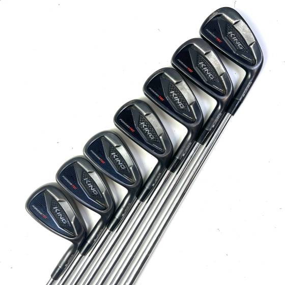 Cobra King Forged Tec Black Irons / 4-PW / N.S. Pro Modus 3 Tour 105 X-Stiff Flex