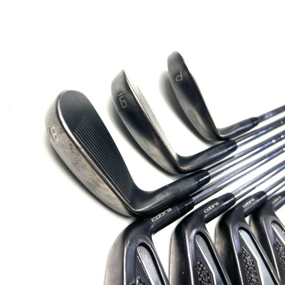 Cobra King Forged Tec Black Irons / 4-PW / N.S. Pro Modus 3 Tour 105 X-Stiff Flex
