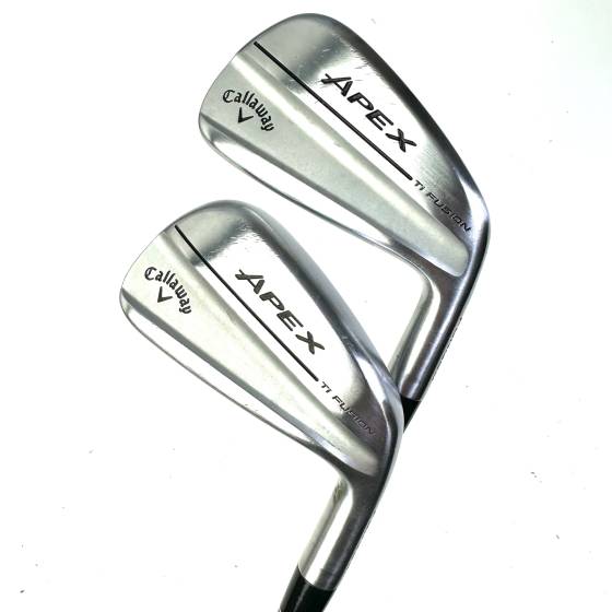 Callaway Apex TI Fusion Irons / 4-PW / Dynamic Gold R300 Regular Flex