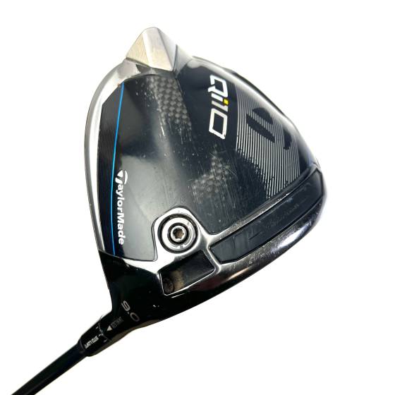 Taylormade Qi10 Driver / 9 Degree / Handcrafted Hzrdus 62 Stiff Flex